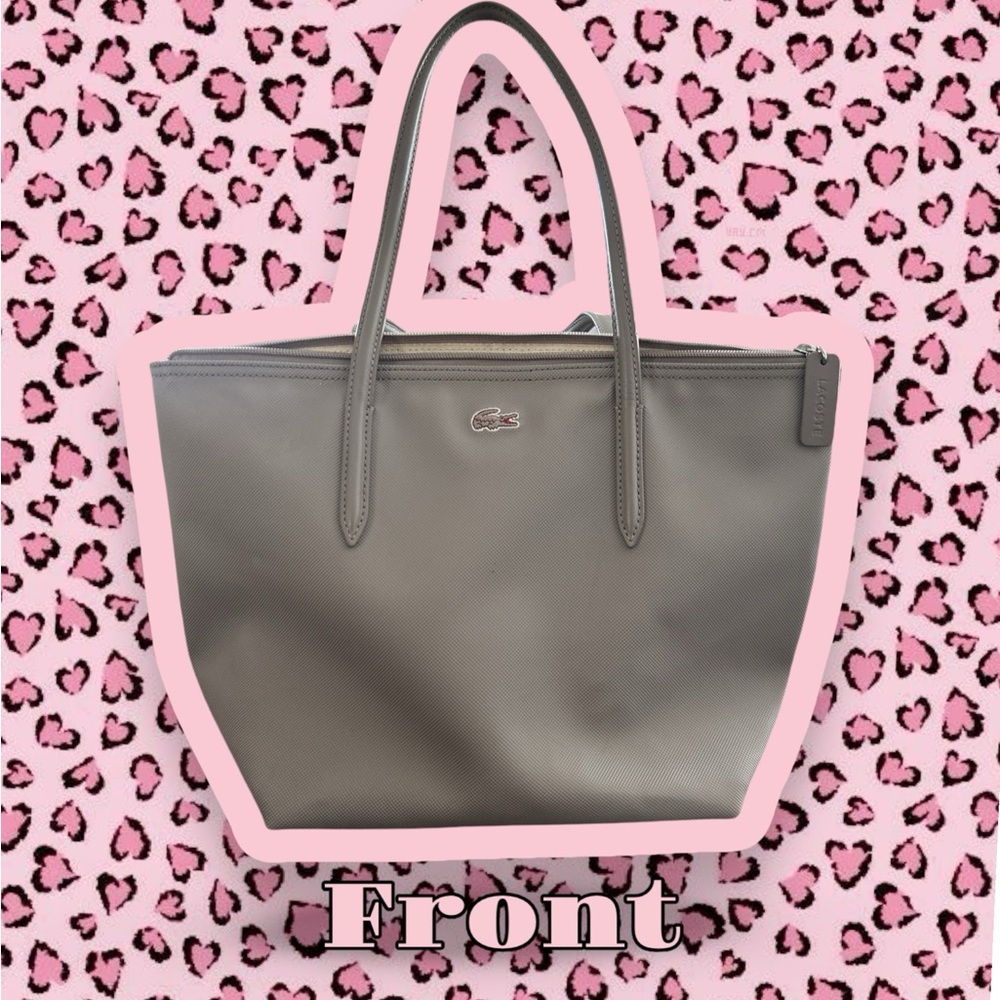 Lacoste Grey medium tote bag!